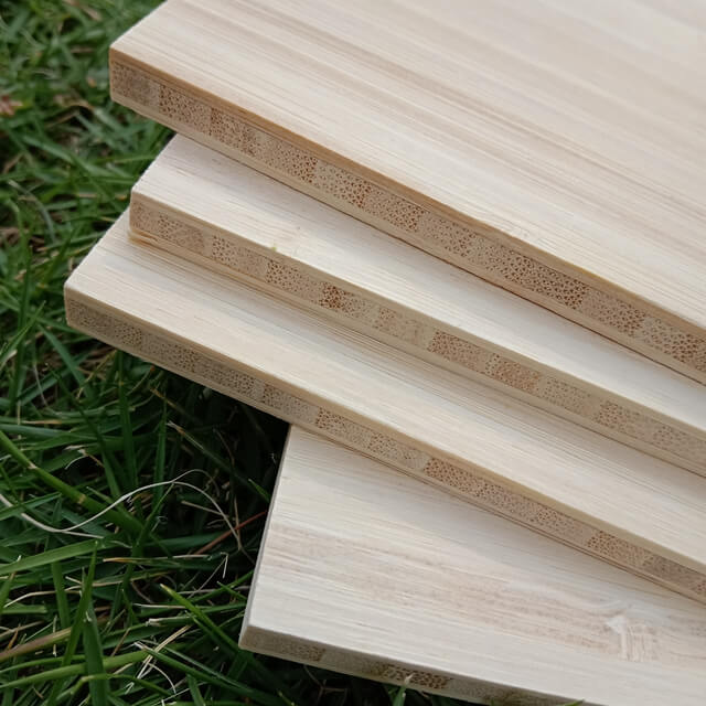 1/4"x4x8' Vertical Grain Natural Color 3ply Bamboo Plywood from China