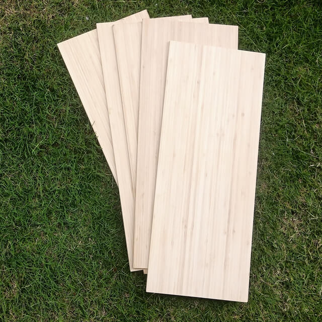 natural vertical bamboo ski cores